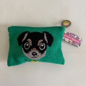 Jenny Krauss Dog Motif Wool Clutch